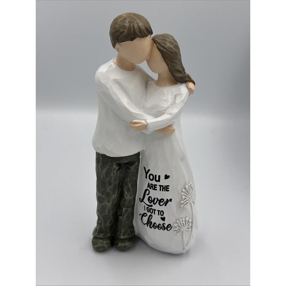 Couple Love Figurine Wedding "You are the‎ Lover I got to Choose" Anniversary